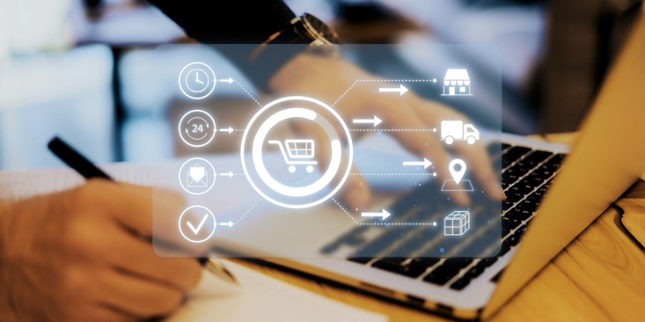 Accountant reconciling Shopify and Amazon transactions in ecommerce bookkeeping software